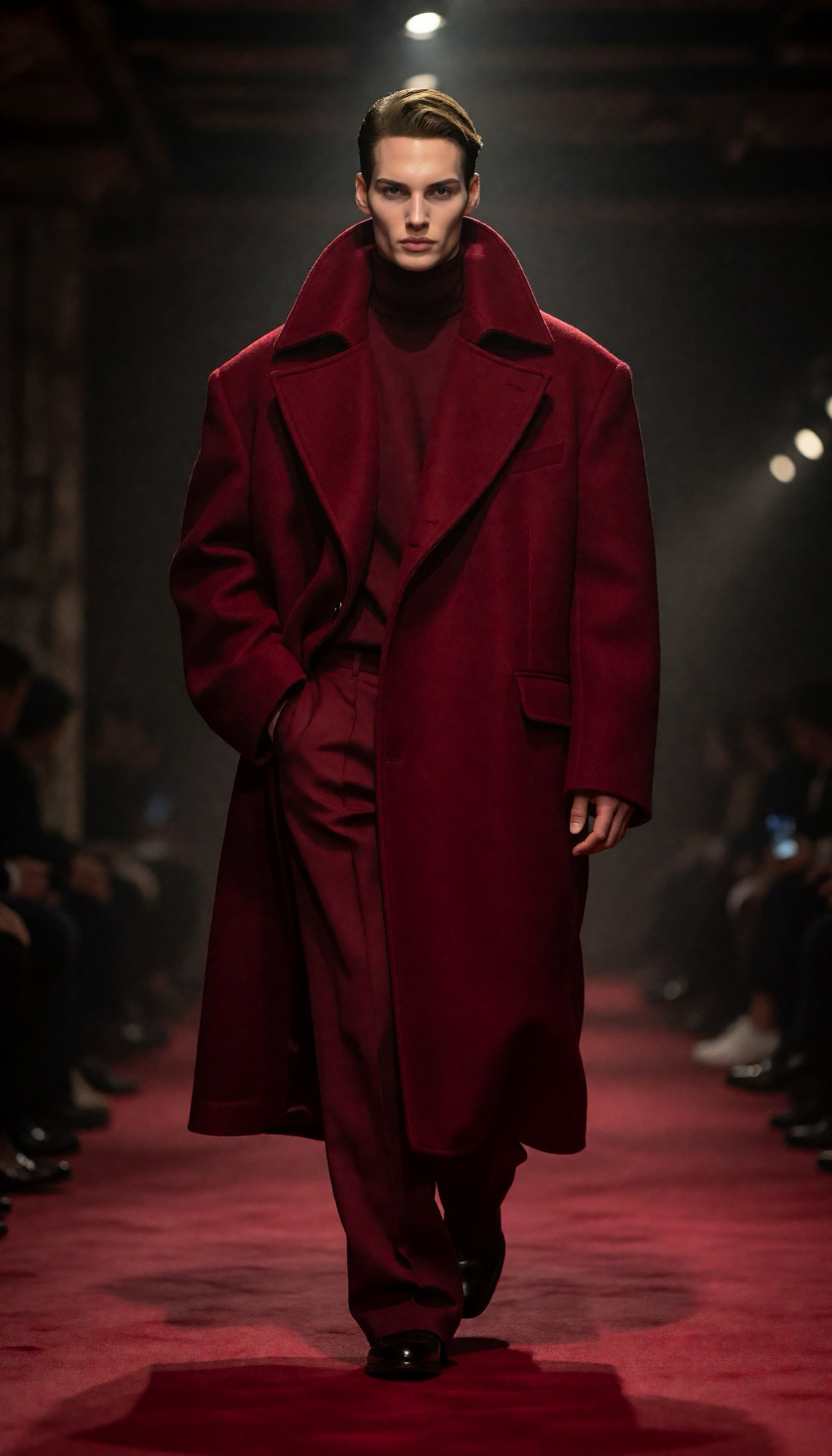 Fabian Elsner am Laufsteg der New York Fashion Week.